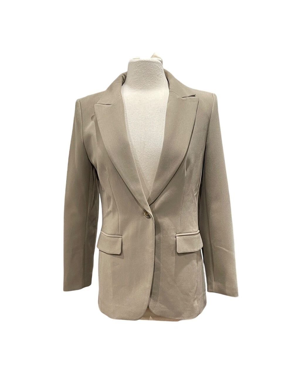 NWT Banana Republic Classic Blazer Machine Washable SZ 6 Tan